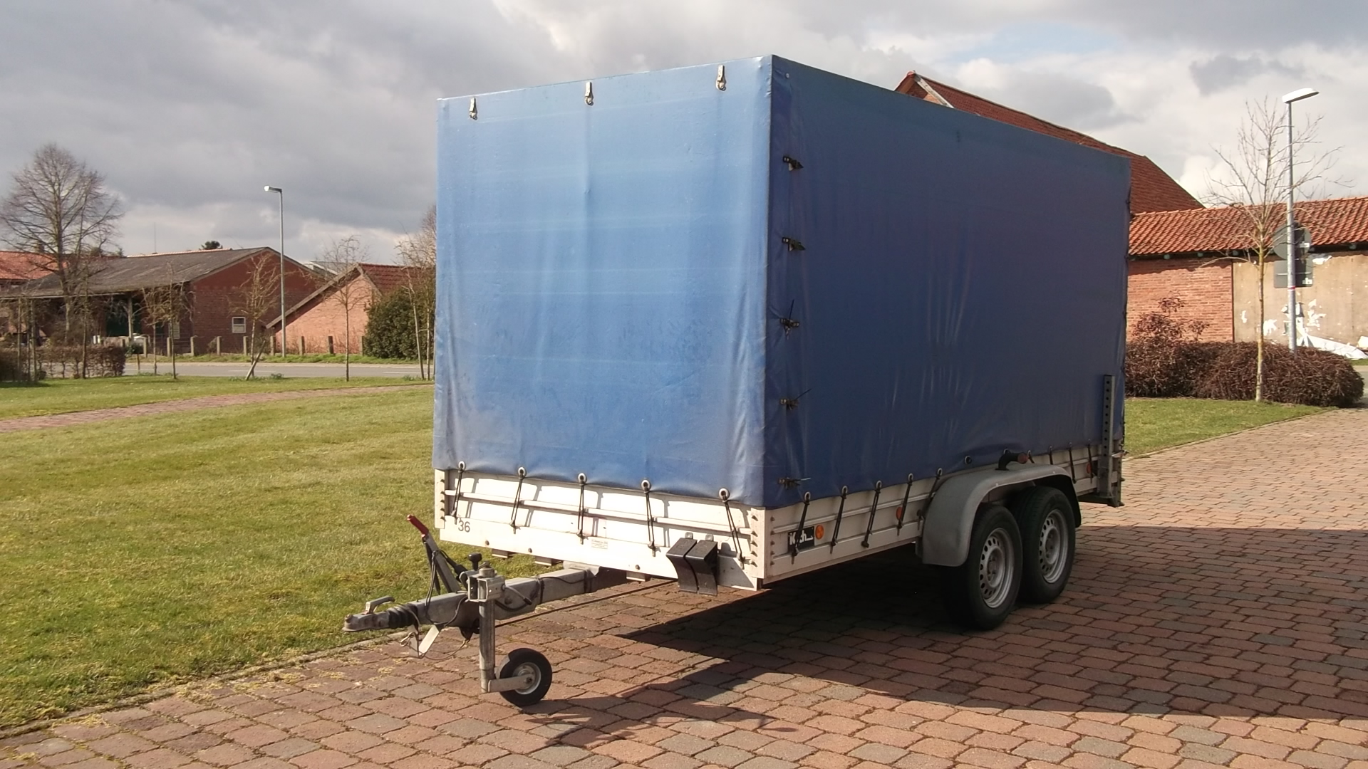 Planenanhänger Koch Tandem Hochplane (blaue Plane)