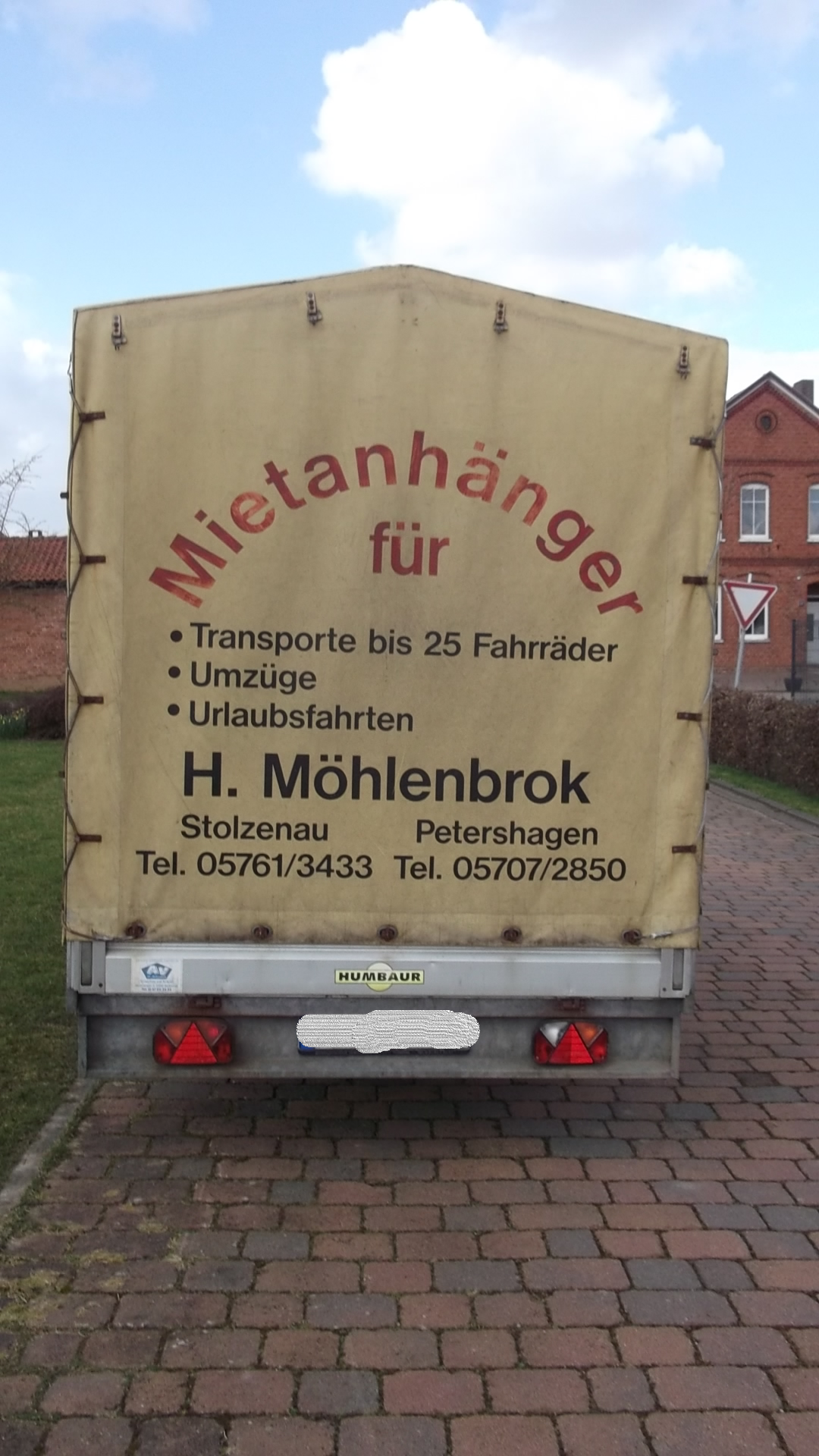 Fahrradtransportanhänger Humbaur (25er-Fahrradträger)