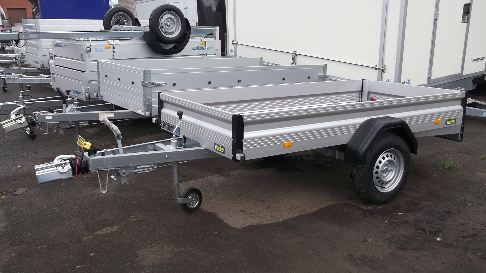 offener 1-Achser-Kastenanhänger/Tieflader, UNSINN Web 14, 1.300 kg