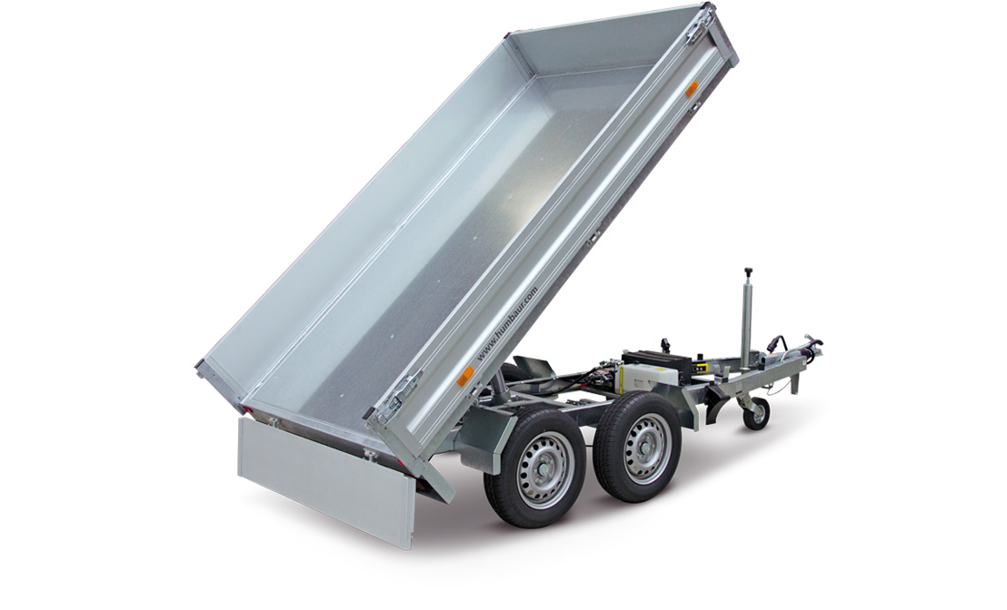 Tandem-Rückwärtskipper/Hochlader, HUMBAUR, HUK 303117, 3.000 kg (Handpumpe) – Bild 2
