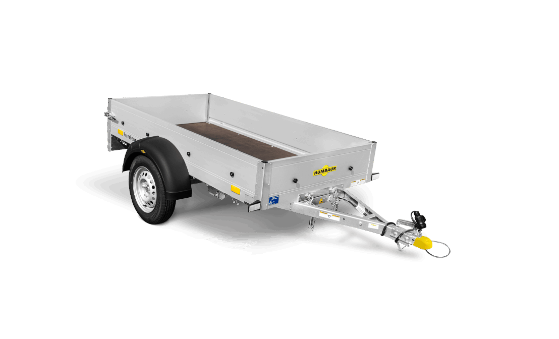 offener 1-Achser-Kastenanhänger/Tieflader, Startrailer, HUMBAUR H 752010 , 750 kg