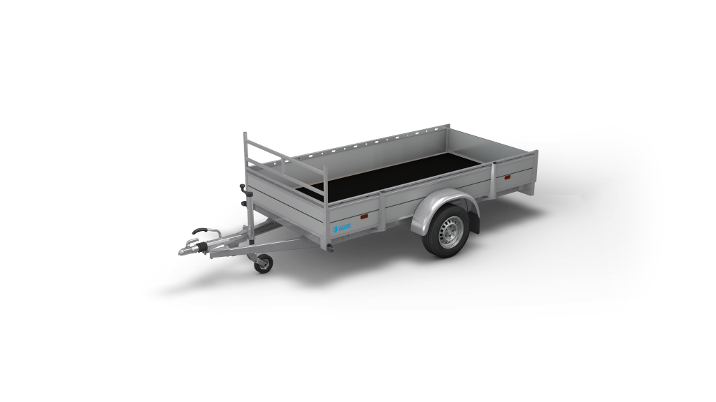 offener 1-Achser-Kastenanhänger/Tieflader, HAPERT Azure L-1 Alu, 1.500 kg