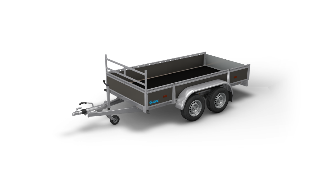 offener Tandem-Kastenanhänger/Tieflader, HAPERT Azure L-2 Multiplex, 2.000 kg