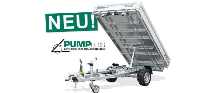 1-Achser-Heckkipper/Hochlader, UNSINN UHK 1523-10-1500, 1.500 kg (Pumpless-Hydraulik)