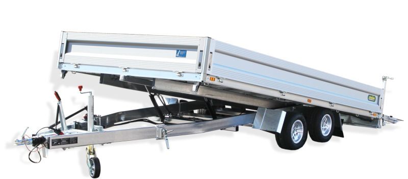 offener Tandem-Kastenanhänger/Hochlader, UNSINN UM 3042-10-2040, 3.000 kg (kippbare Ladefläche)