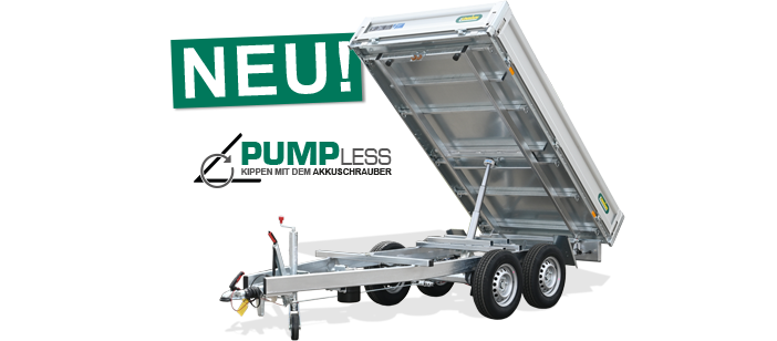 Tandem-Heckkipper/Hochlader, UNSINN WEB HK 32, 2.600 kg (Pumpless-Hydraulik)