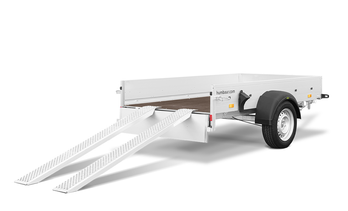 offener 1-Achser-Kastenanhänger/Tieflader, HUMBAUR HA 132513 Multi RSD, 1.300 kg – Bild 3