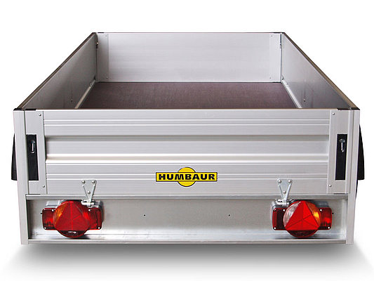 offener 1-Achser-Kastenanhänger/Tieflader, Alu, HUMBAUR HA 132513 FS, 1.300 kg (ohne Klappe vorne) – Bild 2