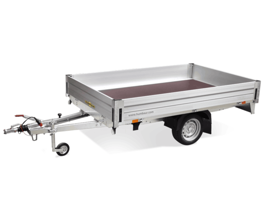 offener 1-Achser-Kastenanhänger/Hochlader, HUMBAUR HN 152616, 1.500 kg