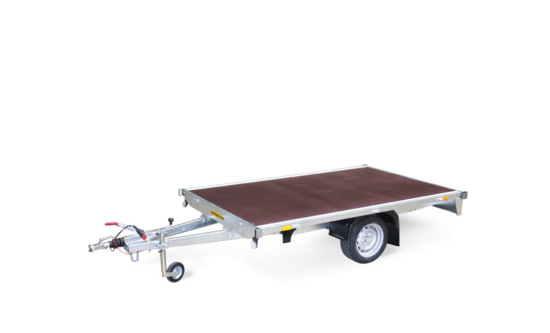 offener 1-Achser-Kastenanhänger/Hochlader, HUMBAUR HN 152616, 1.500 kg – Bild 4