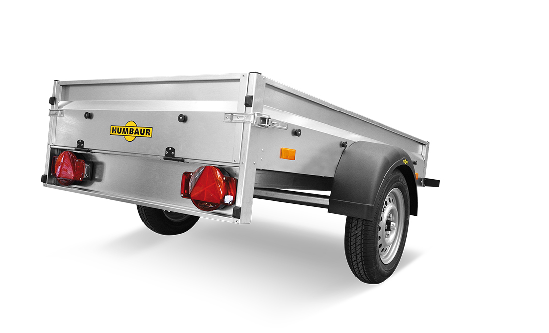 offener 1-Achser-Kastenanhänger/Tieflader, HUMBAUR Steely, 750 kg – Bild 2