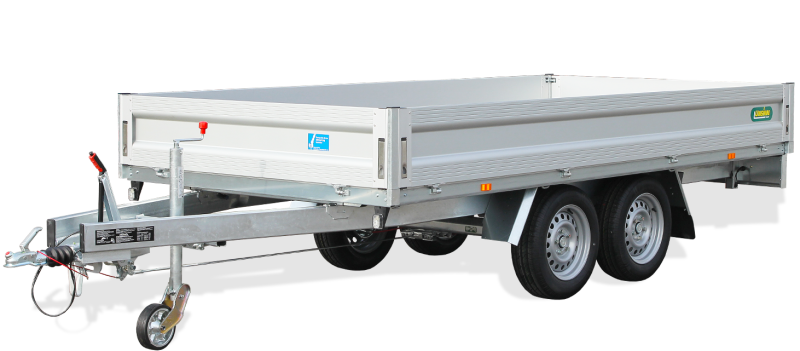 offener Tandem-Kastenanhänger/Hochlader, UNSINN UH 2636-14-1750, 2.600 kg