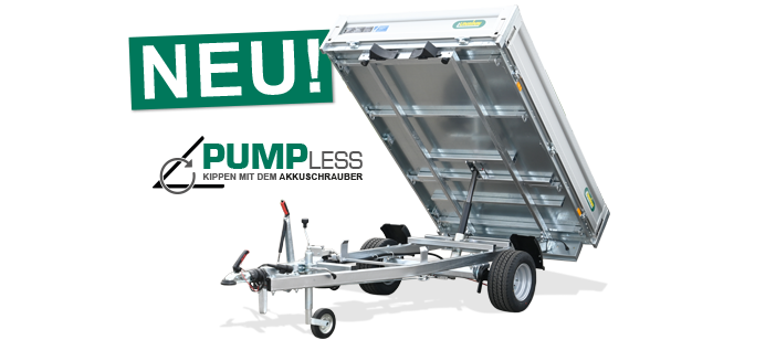 1-Achser-Heckkipper/Hochlader, UNSINN WEB HK 30, 1.300 kg (Pumpless-Hydraulik)
