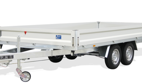 offener Tandem-Kastenanhänger/Hochlader, UNSINN WEB H 28, 2.600 kg
