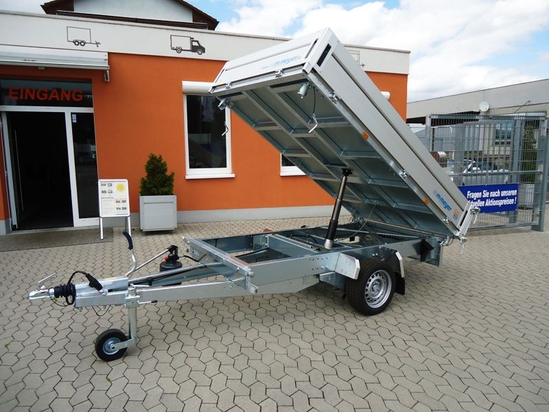 1-Achser-3-Seitenkipper/Hochlader, WM Meyer, HKC 1526/155, 13"-Bereifung, 1.500 kg (mit Handpumpe) – Bild 5
