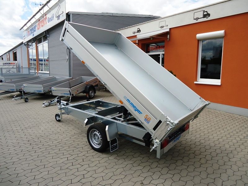 1-Achser-3-Seitenkipper/Hochlader, WM Meyer, HKC 1526/155, 13"-Bereifung, 1.500 kg (mit Handpumpe) – Bild 6