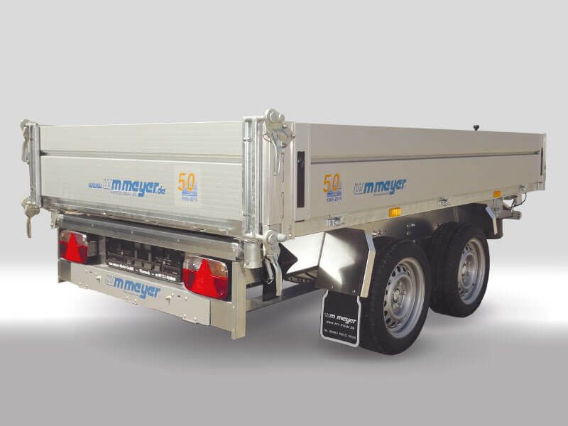 Tandem-3-Seitenkipper/Hochlader, WM Meyer, HKC 2726/155, 13"-Bereifung, 2.700 kg (mit Handpumpe) – Bild 3