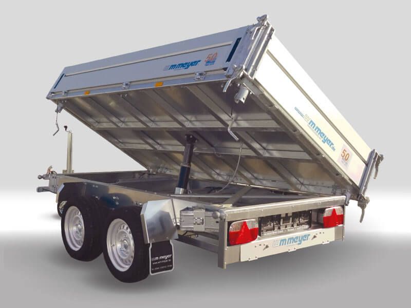 Tandem-3-Seitenkipper/Hochlader, WM Meyer, HKC 3026/155, 13"-Bereifung, 3.000 kg (mit E- und Handpumpe)