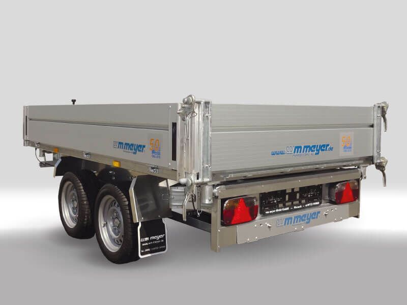 Tandem-3-Seitenkipper/Hochlader, WM Meyer, HKC 3026/155, 13"-Bereifung, 3.000 kg (mit E- und Handpumpe) – Bild 3