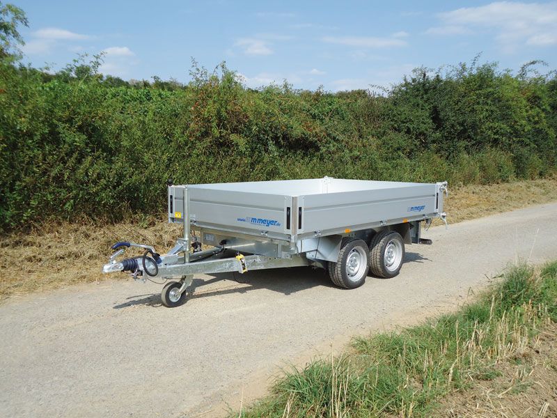 Tandem-3-Seitenkipper/Hochlader, WM Meyer, HKC 3031/186, 13"-Bereifung, 3.000 kg (mit Elektro- und Handpumpe) – Bild 2