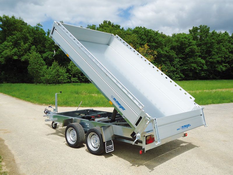 Tandem-3-Seitenkipper/Hochlader, WM Meyer, HKC 3031/186, 13"-Bereifung, 3.000 kg (mit Elektro- und Handpumpe) – Bild 7
