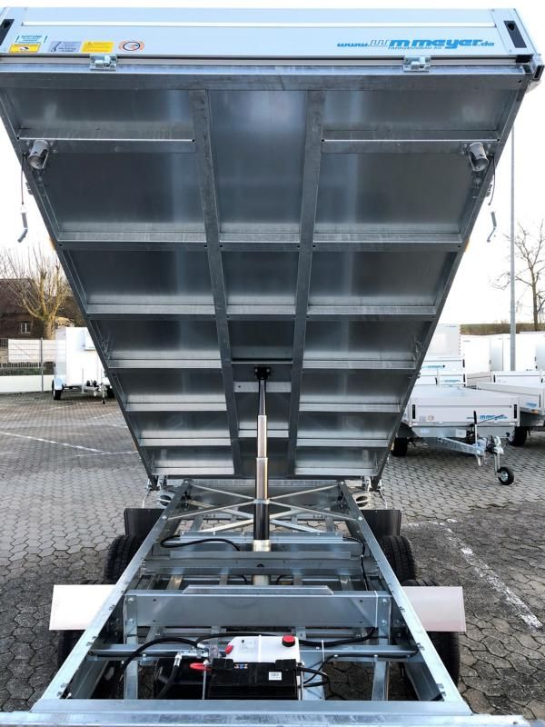 Tandem-3-Seitenkipper/Hochlader, WM Meyer, HKC 3536/186, 13"-Bereifung, 3.500 kg (mit Elektropumpe) – Bild 8