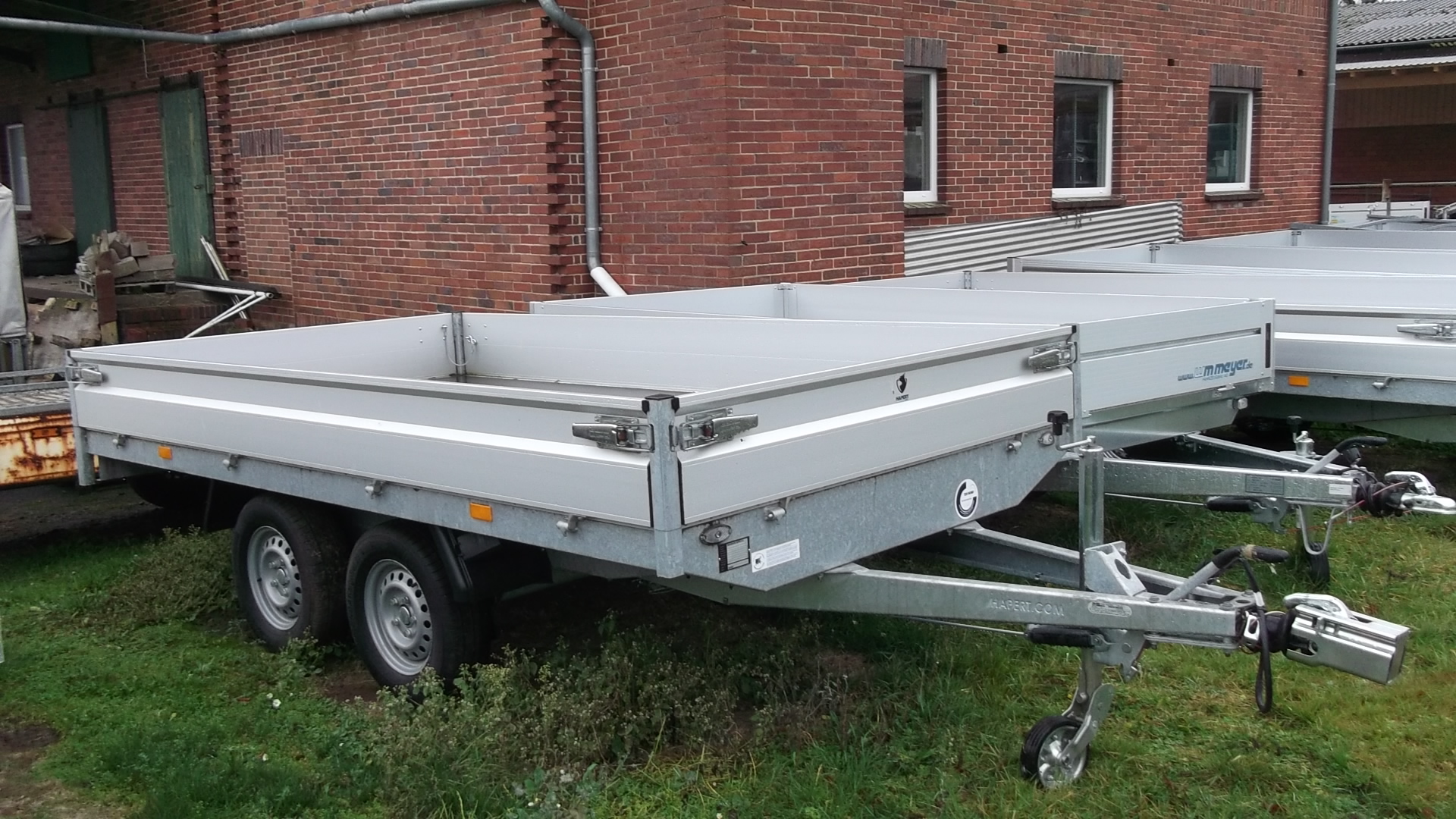 offener Tandem-Kastenanhänger/Hochlader, HAPERT Azure H-2, 2.000 kg, 335x180x30
