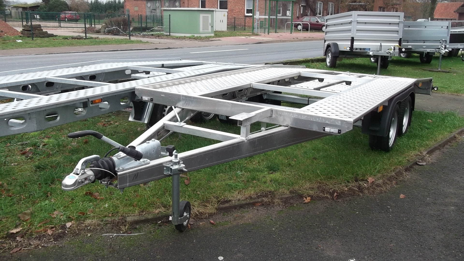 Tandem-Fahrzeugtransporter, AV Anhänger 4027, 400x200, 2.700 kg, ALU