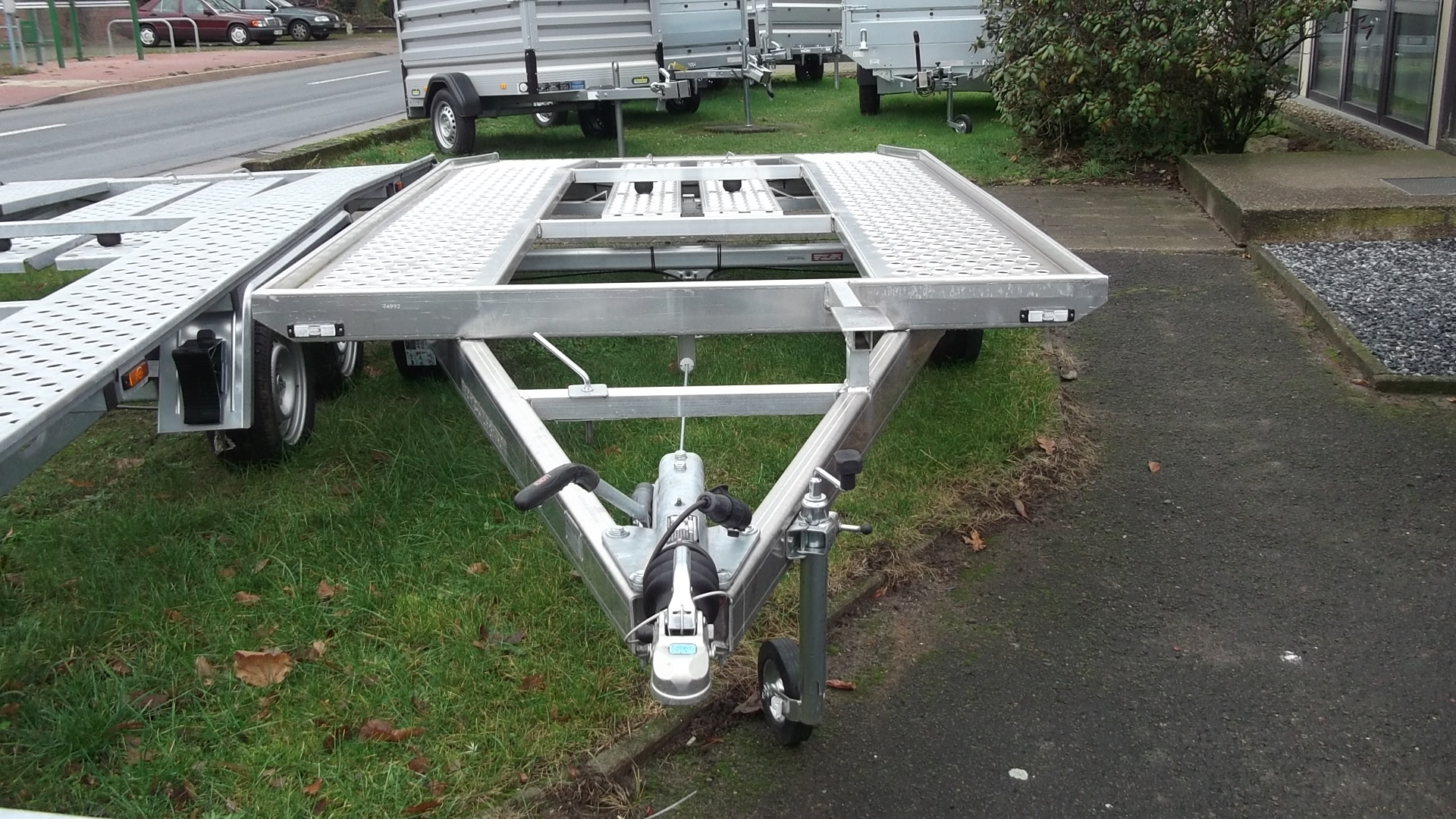 Tandem-Fahrzeugtransporter, AV Anhänger 4027, 400x200, 2.700 kg, ALU – Bild 2